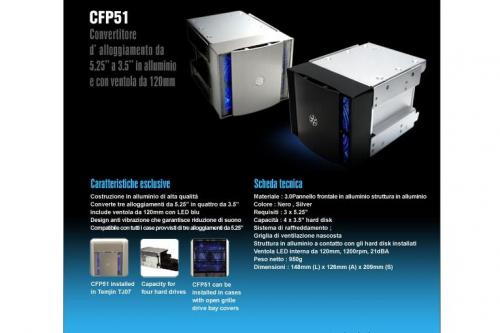 SilverStone SST-CFP51S 4 HD Cooler Converter Silver