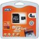 PNY SD Card Micro Premium 4Gb MicroSD HC, Read 7Mb/s Write 15Mb/s