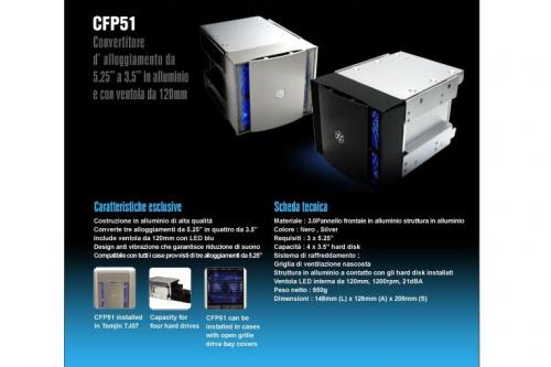 SilverStone SST-CFP51B 4 HD Cooler Converter Black
