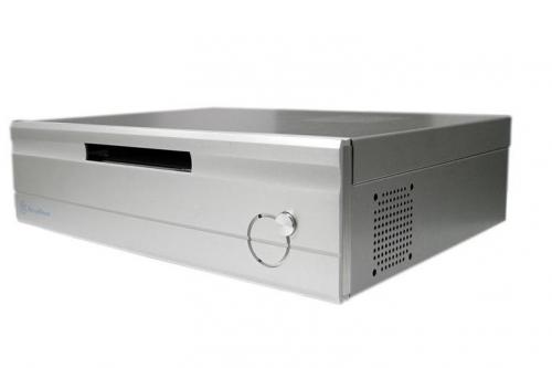 SilverStone SST-LC02S Case HTPC Allum. Silver FlexATX 220W