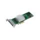 Intel Scheda di rete PRO/1000PT Quad Port LowProfile Server PCIe X1, 4 Gigabit Rame