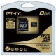 PNY SD Card Micro Premium 8Gb MicroSD HC, Read 7Mb/s Write 15Mb/s