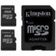 Kingston MicroSD Memory Card 2Gb 2 pcs + 1 Adapter