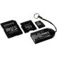 Kingston MicroSD Memory Card Mobility/Multi Kit 8Gb SDC, FCR-MRB, with 2 Adapters for SD and miniSD